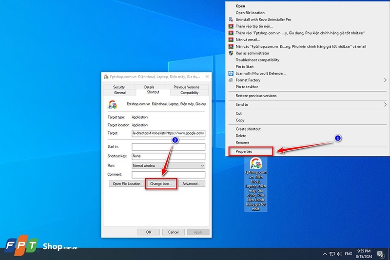 Tạo shortcut Chrome - Ảnh 08