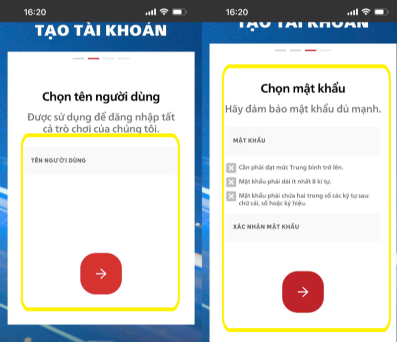 Tạo mật khẩu