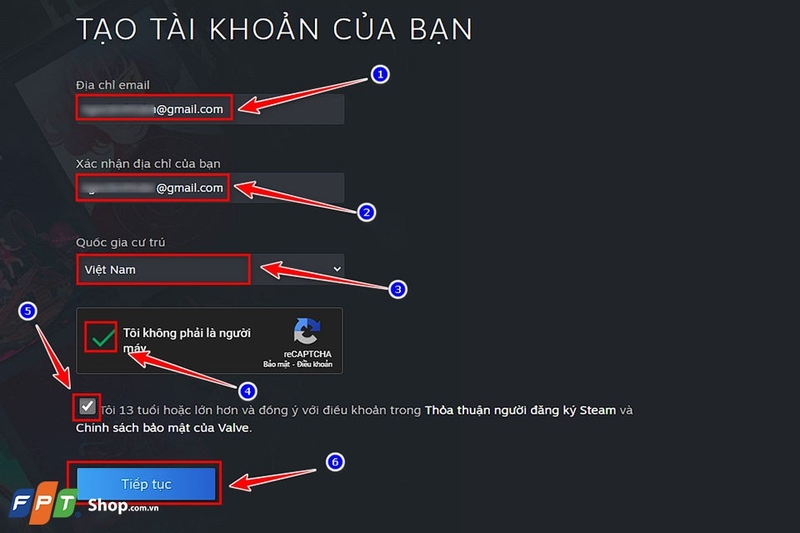 H ng D n T o T i Kho n Steam Th nh C ng Trong Nh y M t H ng d n t o t i kho n steam th nh c ng trong nh y m t