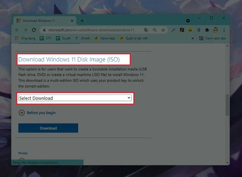 Tải file ISO Windows phù hợp với máy cần cài