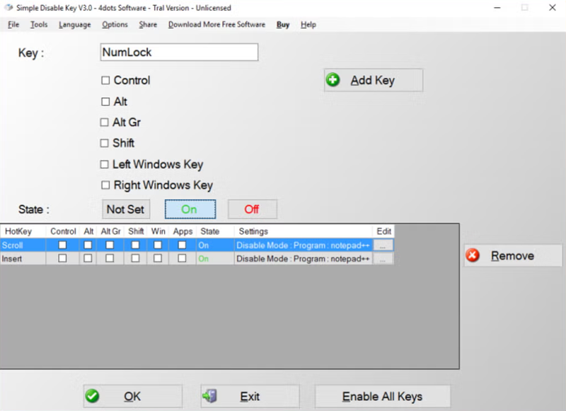 tat ban phim laptop 2026 bang simple disable key