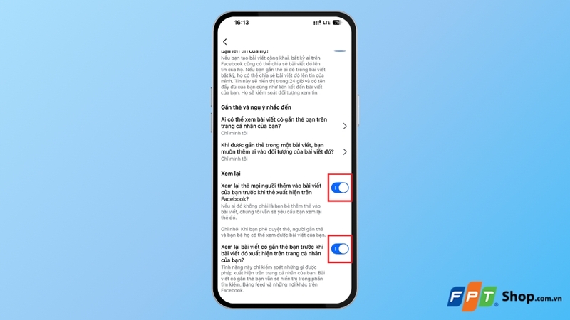Tắt gắn thẻ bài viết trên Facebook bằng điện thoại
