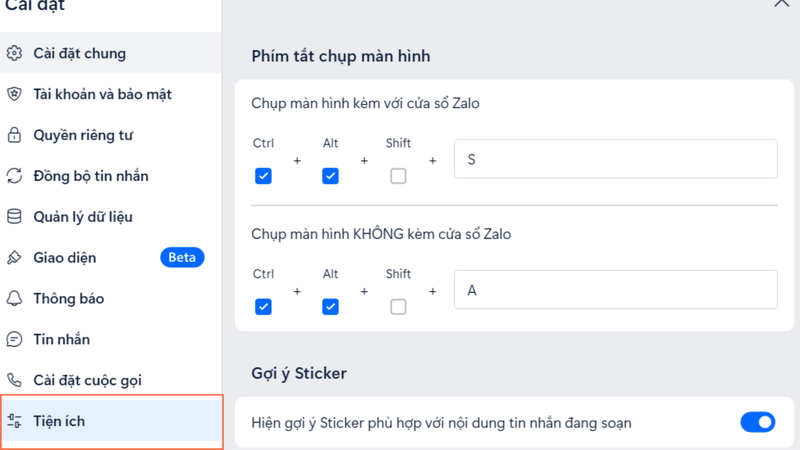tắt gợi ý link trên Zalo PC hình 7.png