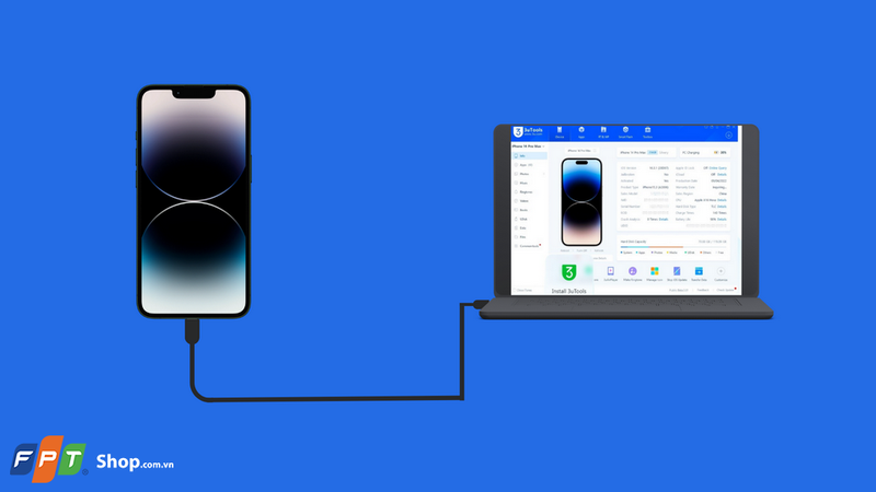 Kết nối máy tính và iPhone 16 của bạn bằng dây cáp