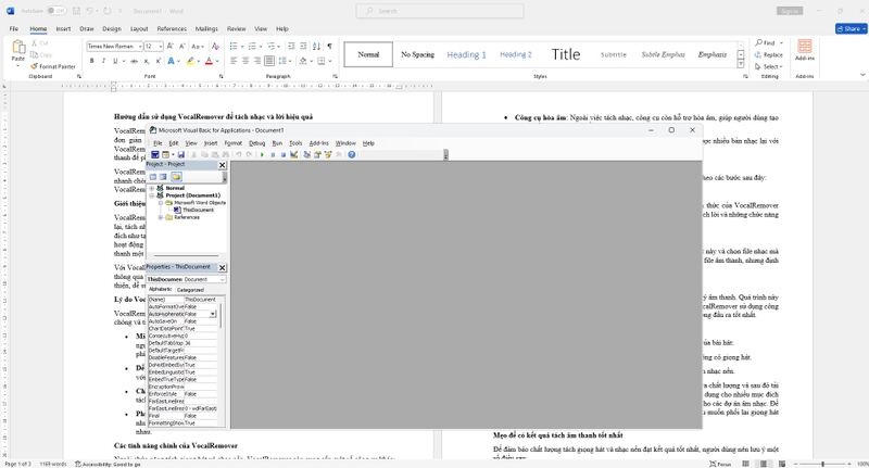 tắt research trong word 2