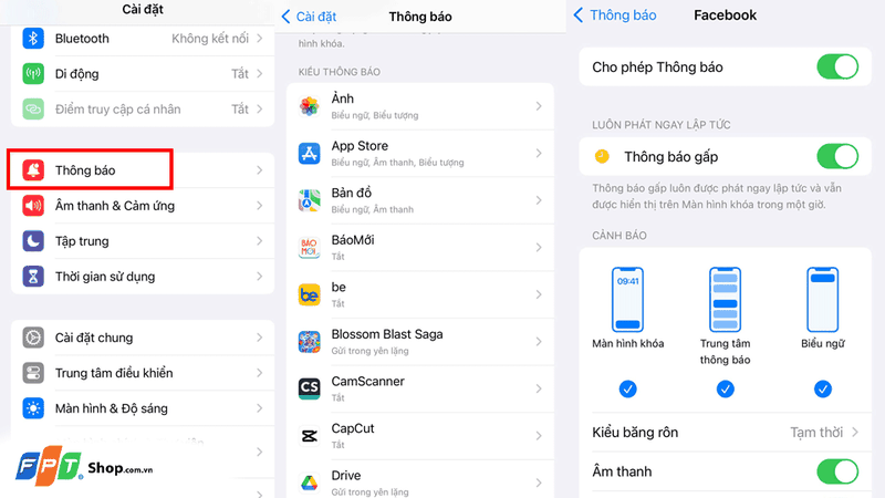 Tùy chỉnh tắt thông báo cho ứng dụng mình muốn