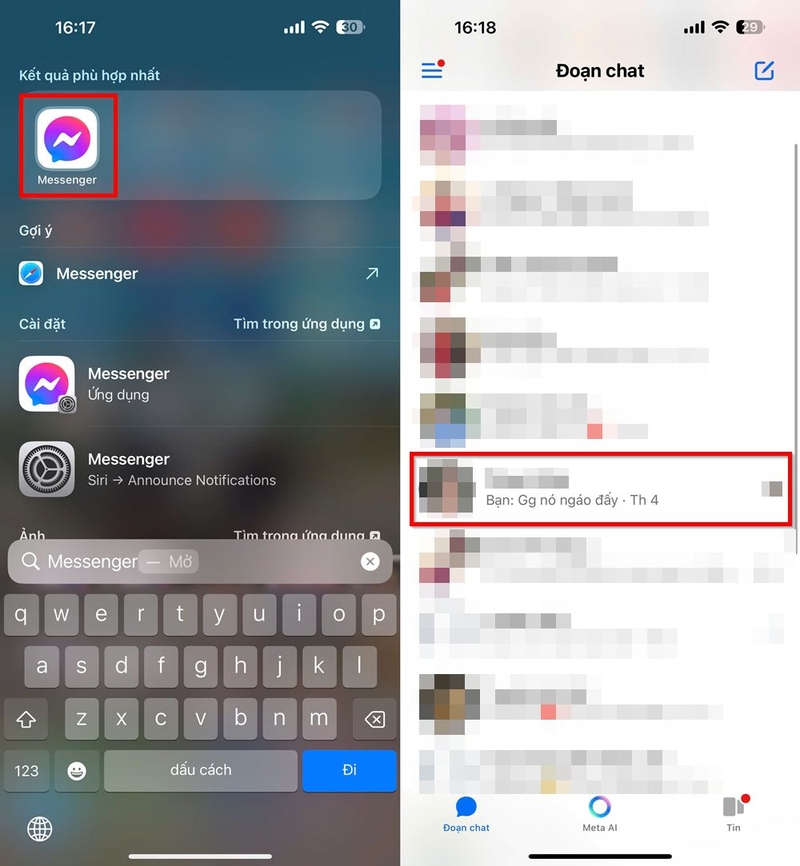 Cách tắt thông báo đã đọc từng người trên Messenger ảnh 1
