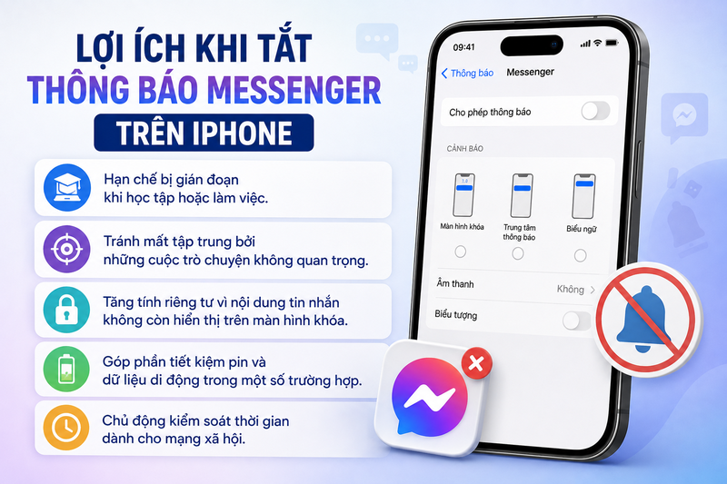 Tắt thông báo Messenger trên iPhone - hình 1