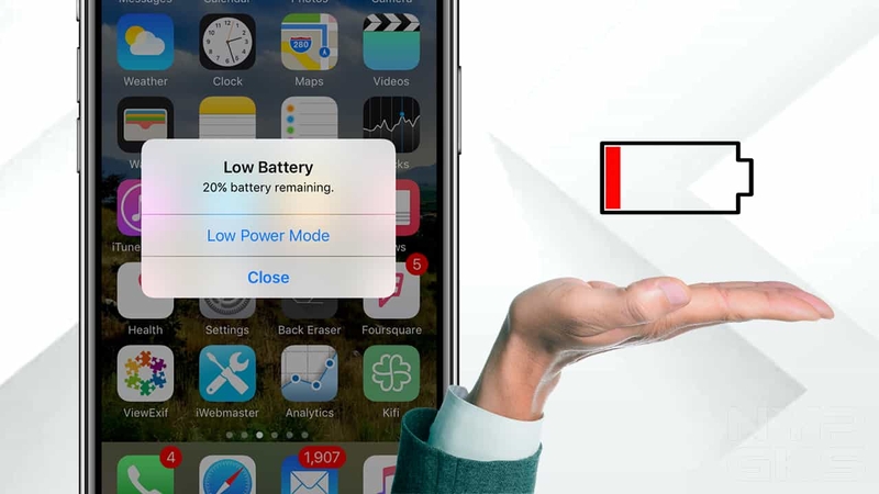 tắt thông báo pin yếu trên iPhone hình 2