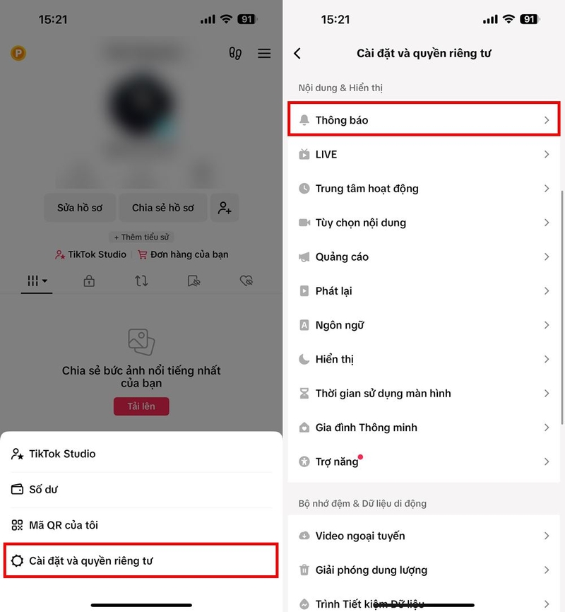 Cách tắt thông báo tin nhắn từ người lạ trên TikTok ảnh 2