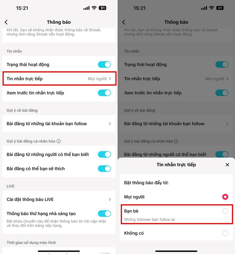 Cách tắt thông báo tin nhắn từ người lạ trên TikTok ảnh 3