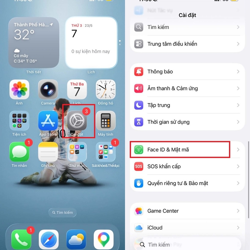 tắt trả lời nhanh ngoài màn hình khóa iPhone, iPad hình 3.jpg