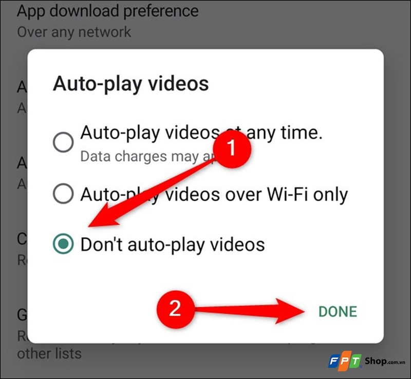 Cách để tắt tự động chạy video trong Play Store trên Android - 01
