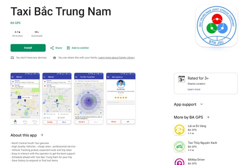 taxi bắc trung nam (ảnh 1)