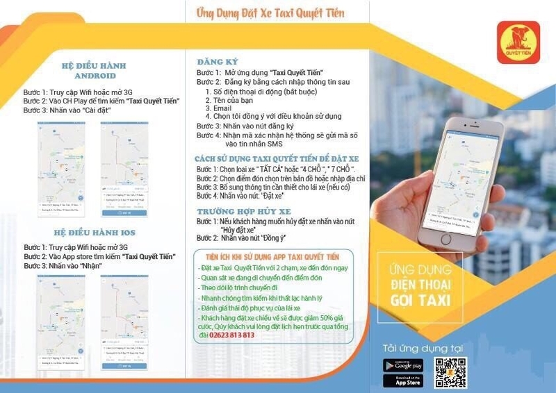 ứng dụng taxi quyết tiến 3