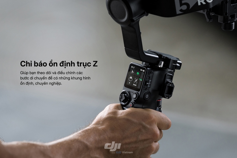 Tay cầm Gimbal DJI RS 5 - Kiểm soát chuyển động chính xác với Z-Axis Indicator