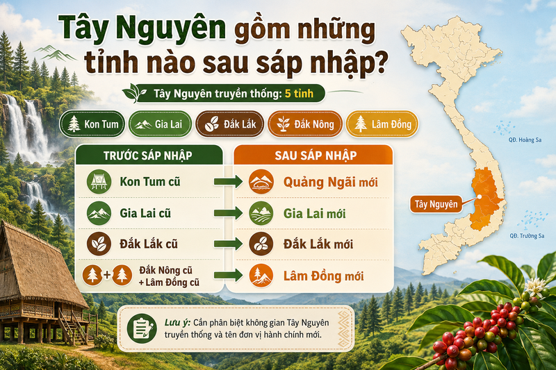 tây nguyên thuộc miền nào 2