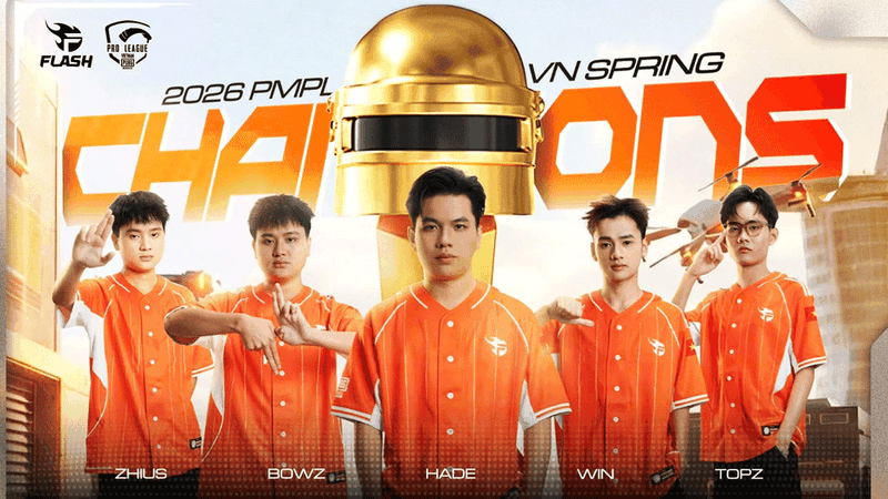Đội hình PUBG Mobile của Team Flash tuyển Việt Nam
