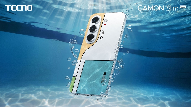 CAMON Slim 5G đạt chuẩn kháng bụi, nước IP69K.