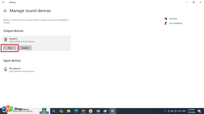 test loa laptop 4
