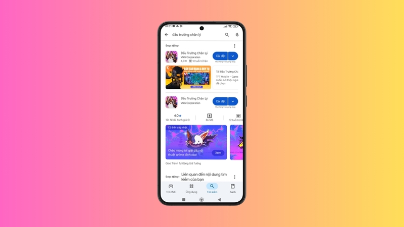 Gõ từ khóa “Đấu Trường Chân Lý”