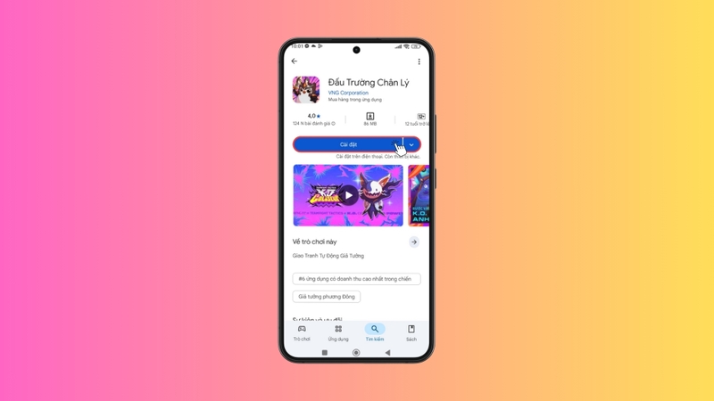 Nhấn chọn Cài đặt để bắt đầu tải game