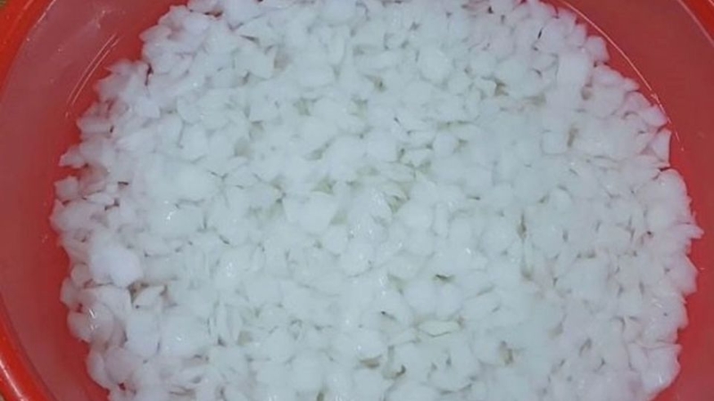 Sơ chế thạch dừa thô