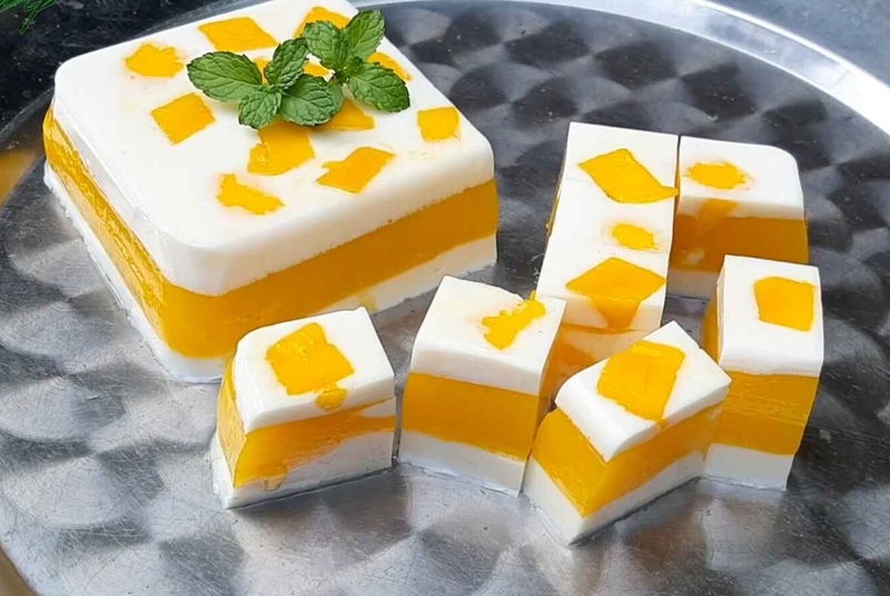 Thạch rau câu xoài sữa ngon nhất khi được dùng lạnh