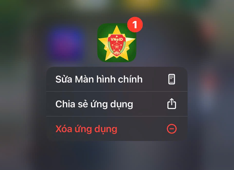 Gỡ và cài đặt lại ứng dụng VNeID