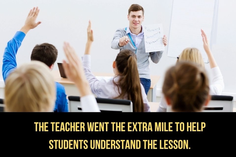 Go the extra mile