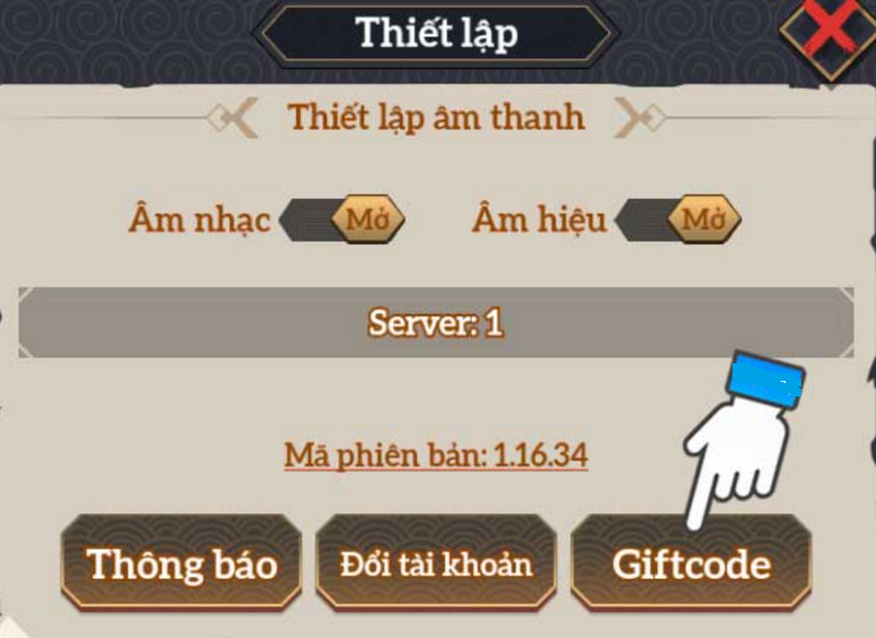 Bạn hãy tìm và chọn mục&nbsp;Thiết Lập