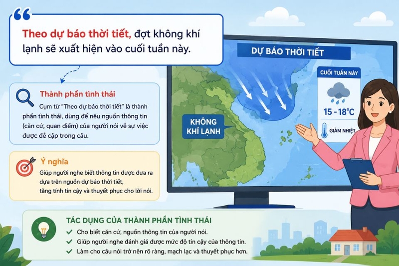 Một số ví dụ về thành phần tình thái trong câu