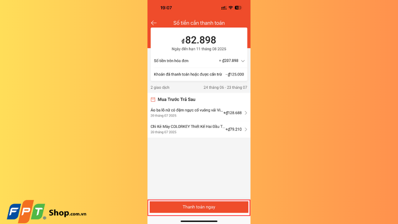 Cách thanh toán SPayLater trên Shopee 3
