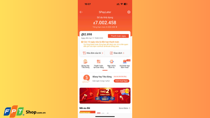 Cách thanh toán SPayLater trên Shopee 2