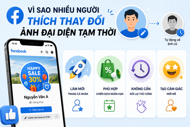 Thay đổi ảnh đại diện tạm thời trên Facebook - hình 2