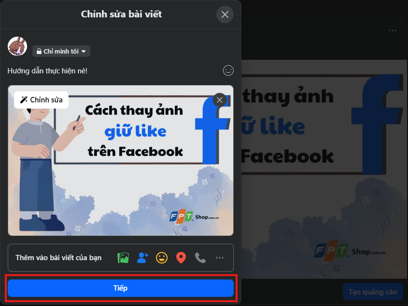 thay đổi ảnh không mất lượt like trên Facebook 7.png