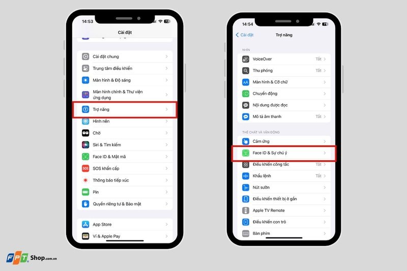 Thay đổi cài đặt Face ID trên iPhone (ảnh 5)