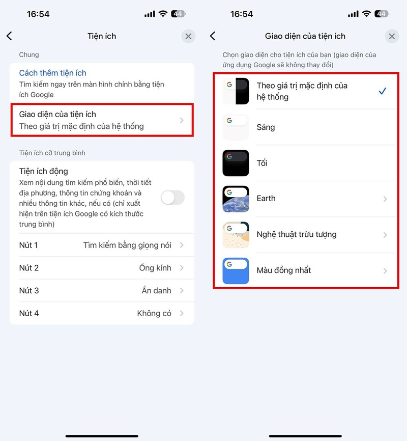 Cách thay đổi giao diện của tiện ích trên ứng dụng Google ảnh 3