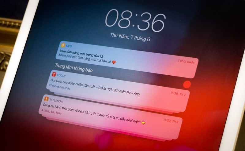 Thay đổi thông báo tin nhắn trên iPad 1