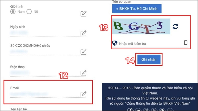 thay đổi thông tin bảo hiểm xã hội online 3