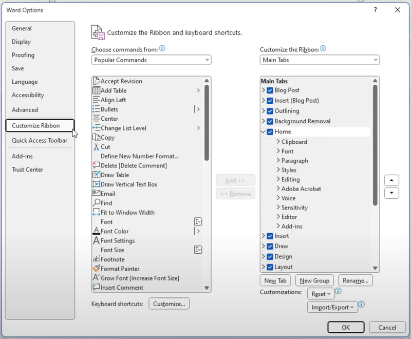 Thay đổi tùy chọn trong Word - Hình 10