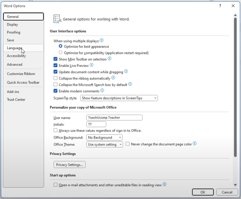 Thay đổi tùy chọn trong Word - Hình 7