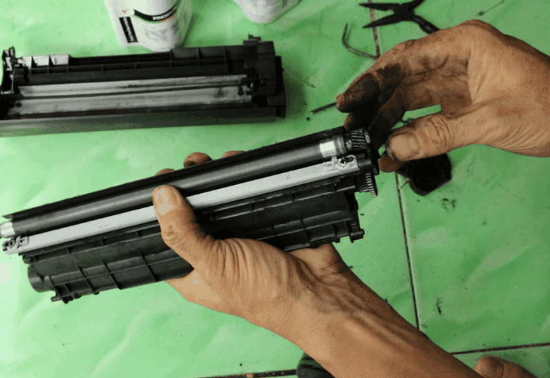 Tháo rời loại hộp mực cho máy in