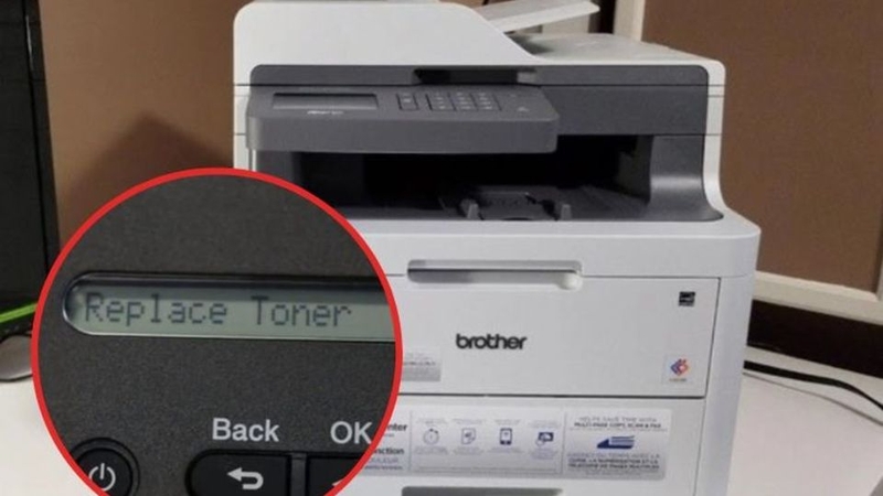 Vì sao máy in Brother báo đèn vàng và không cho in?