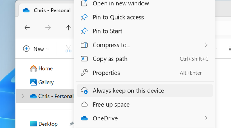 Tắt một số tùy chọn liên quan đến OneDrive/SharePoint