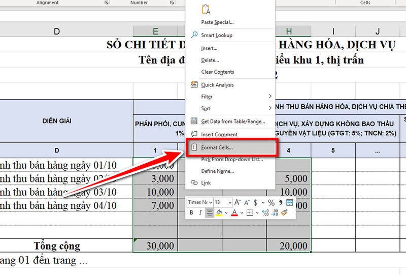 Cách thêm đơn vị vào ô trong Excel - 03