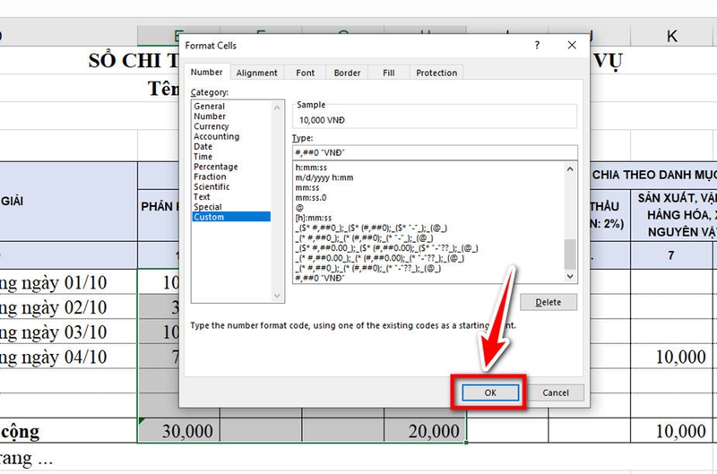 Cách thêm đơn vị vào ô trong Excel - 06