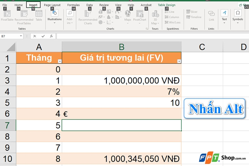 Cách chèn ký tự đặc biệt trong Excel - 06