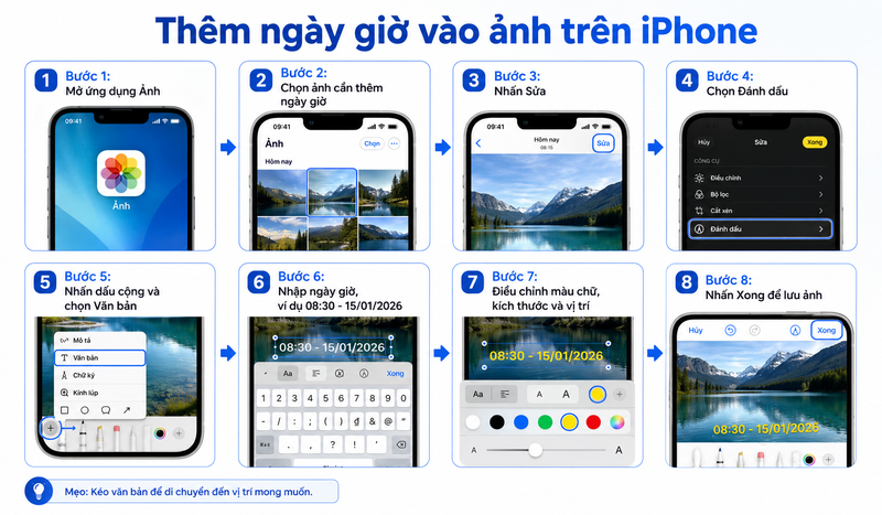 thêm ngày giờ vào ảnh đã chụp 4
