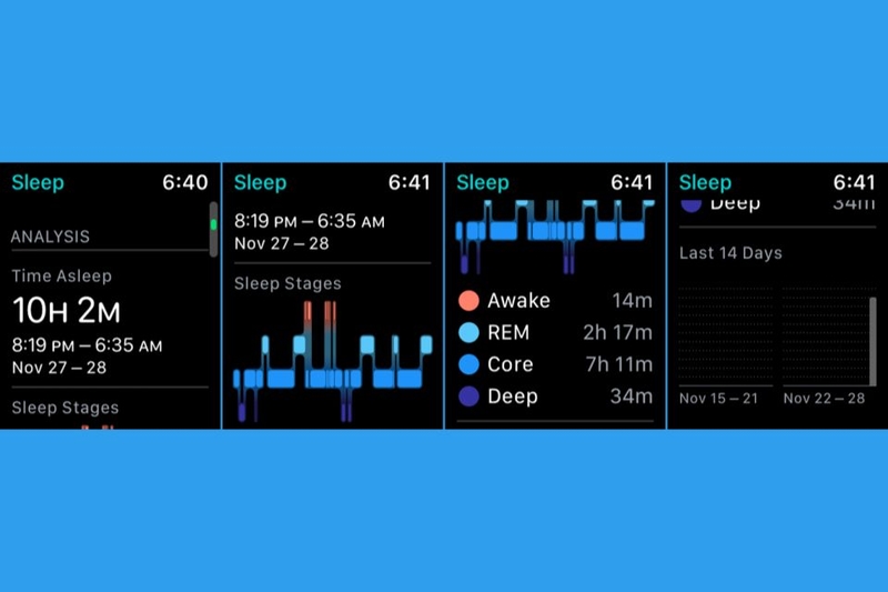 Xem báo cáo lịch sử giấc ngủ trên đồng hồ Apple Watch